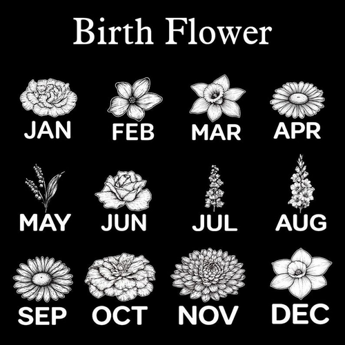Personalized Birth Flower Crystal Ball Night Light, Custom Name Engraved LED Lamp, Graduation Gift Class of 2026, Unique Gift for Her