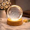 Personalized Crystal Ball Night Light Retirement Gift, Custom Engraved Teacher Appreciation Lamp, Educator Keepsake LED Decor 2026