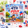 Personalized 4th of July Baby Book, Custom Child Name First Independence Day Story, Patriotic Keepsake Gift for Baby Boy or Girl 2026 Stars