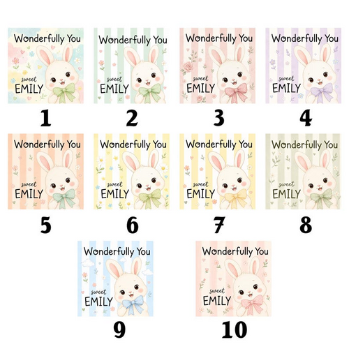 Personalized Baby Book with Name, Custom Bunny Storybook, Baby Shower Gift, Newborn Keepsake, Wonderfully You Book for Baby Girl