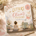 Personalized Letters to Future Book, Custom Child Name Time Capsule Keepsake, Gift for Daughter Baby Girl Birthday Graduation Memory Gift