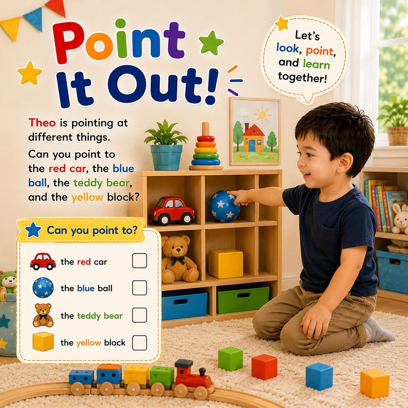 Personalized Count Point Learn Book, Custom Name & Photo Early Learning Storybook, Interactive Toddler Activity Gift for Kids Ages 2-6 Play